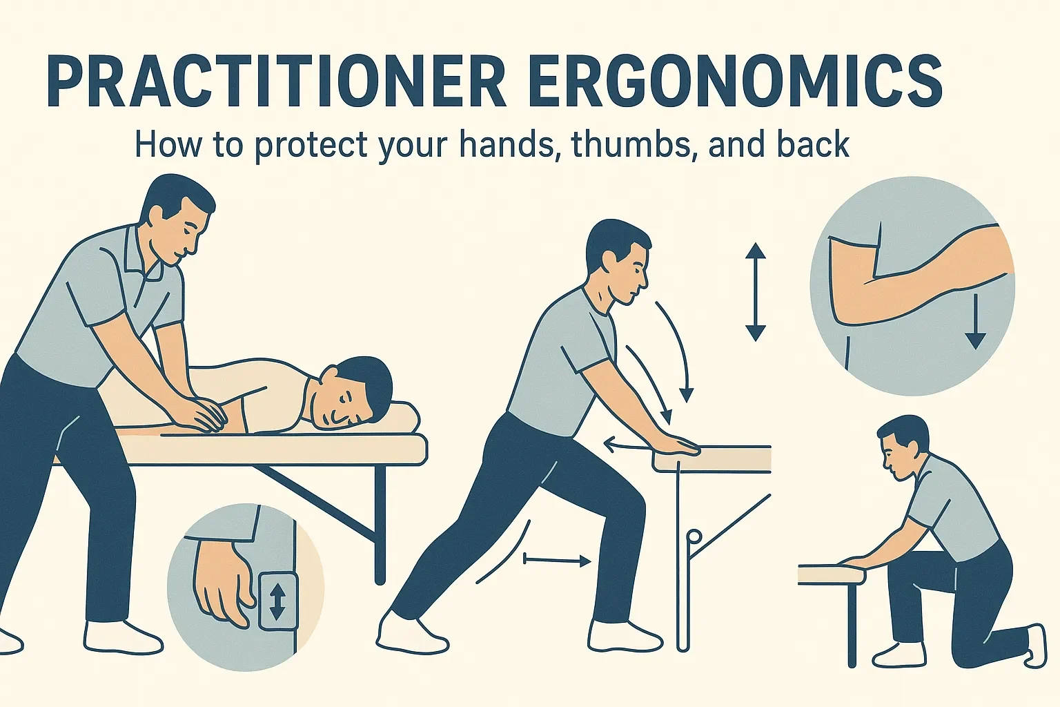 How to protect your hands, thumbs, and back—body mechanics for a long, pain-free career